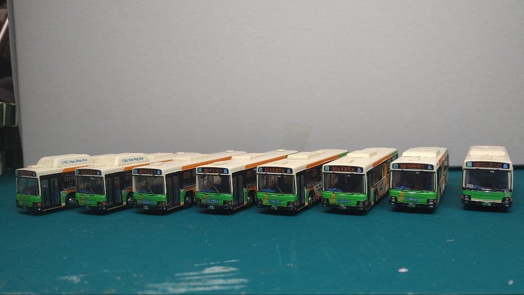 バスコレ都営バス　エルガ12台