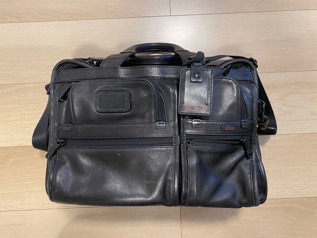 レザー ビジネスバッグ ブラック