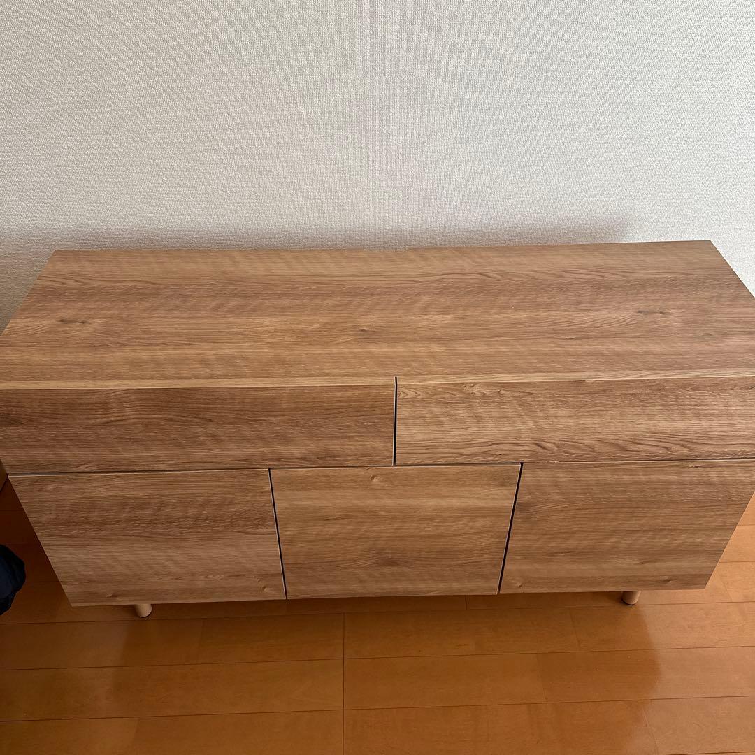 出品12月末まで　幅120]キャビネット サイドボード チェスト 収納棚