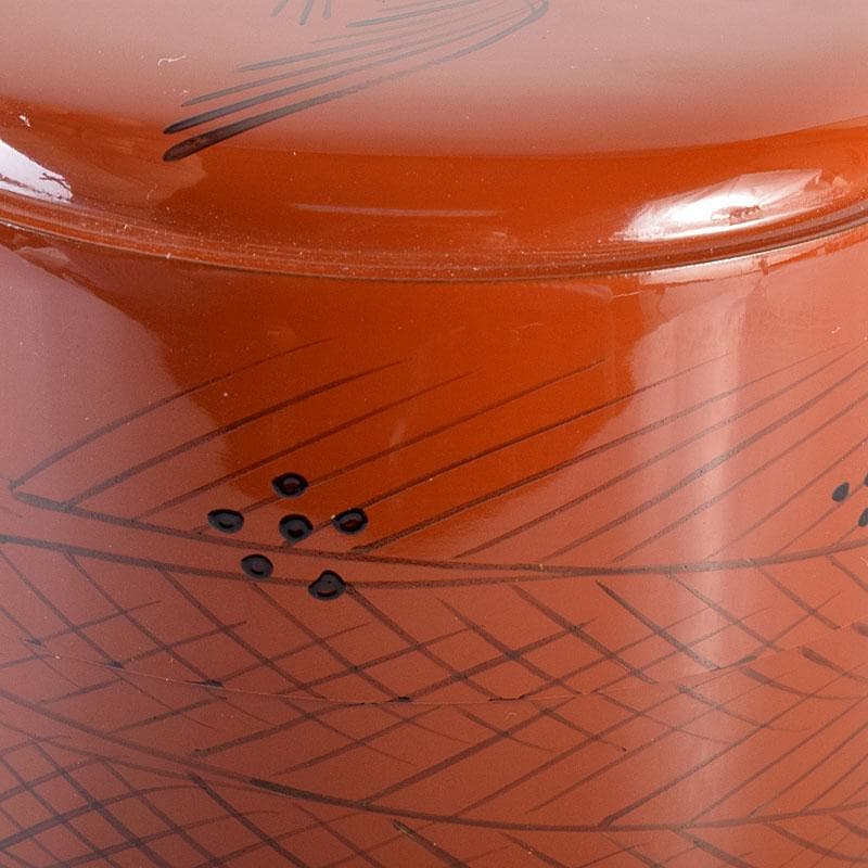 茶道具　山中塗　倉山直彦作　玄々斎好　曙棗　共箱　V　7010