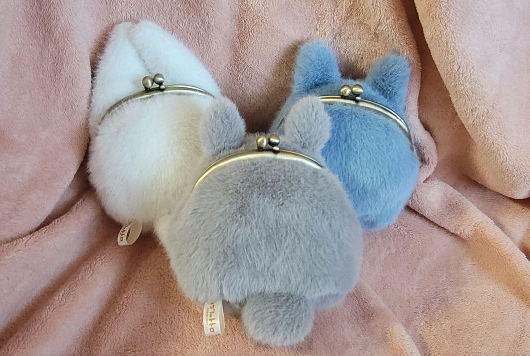 となりのトトロ ふわふわ がまぐち 小トトロ　中トトロ　大トトロ セット