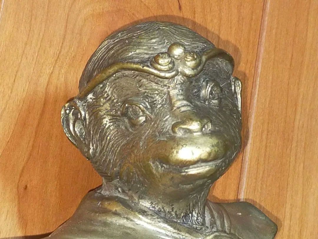 ♥値下げ！　孫悟空　ブロンズ像　１０．２ｋｇ　銅像　西遊記　仏像　骨董　古玩