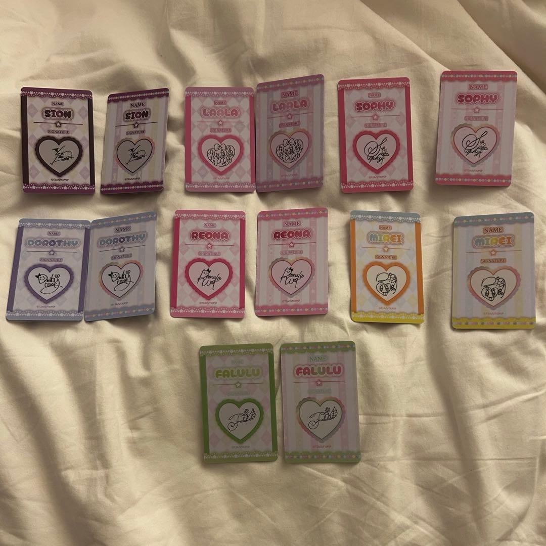 コンプ フォトカード プリパラ 韓国 puripara カード らぁら ファルル