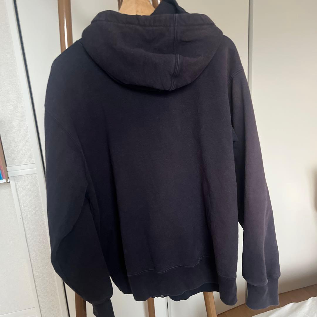 Supreme ネイビー フルジップパーカー　ボックスロゴ