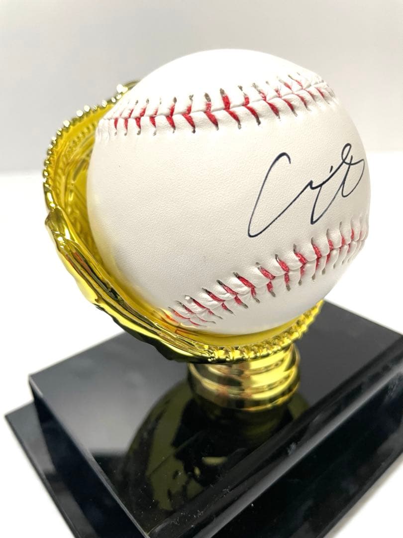 大谷翔平　直筆サインボール ロゴ入りディスプレイケース付