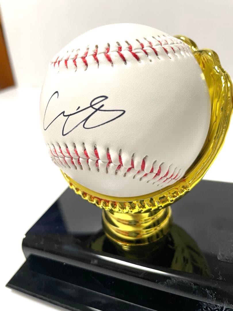 大谷翔平　直筆サインボール ロゴ入りディスプレイケース付