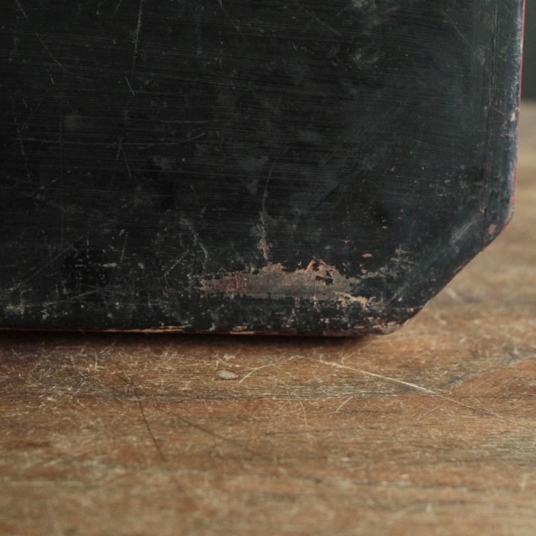 隅切 折敷 朱塗り 盆 古美術 古道具 アンティーク 盆 折敷盆