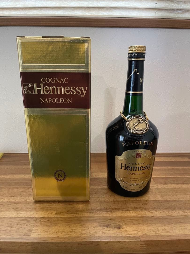 Hennessy ヘネシー ナポレオン ブラスドール 金キャップ 箱付き