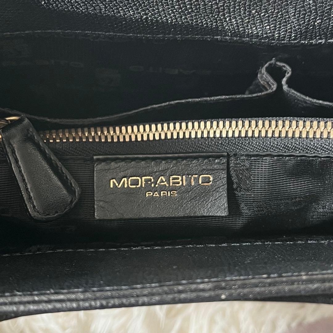 ⭐️未使用級⭐️　MORABITO　モラビト　M金具　ハンドバッグ　ブラック