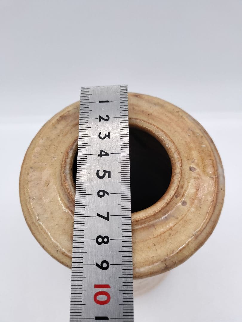 c277【新品・未使用】花入 萩掛 坂倉正治 木箱 茶道具