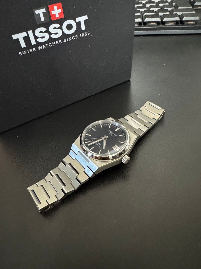 TISSOT PRX 35mm パワーマティック80 自動巻 ブラック