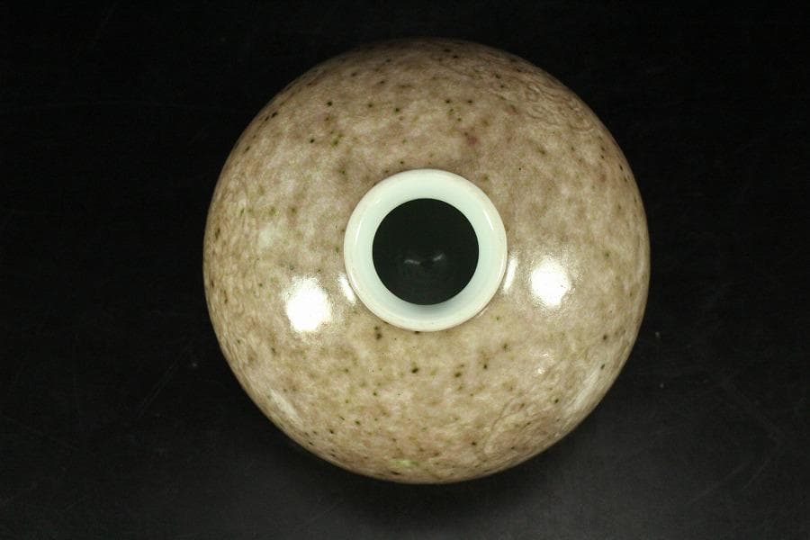 中国美術 釉裏紅 刻龍紋 壷(K-A720)