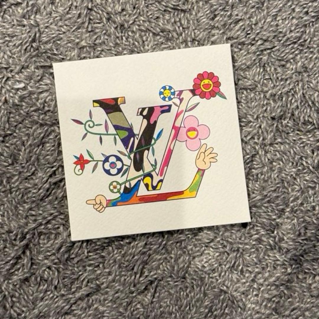 ルイビトン 村上隆 限定ショッパー、ステッカー、リボンセット