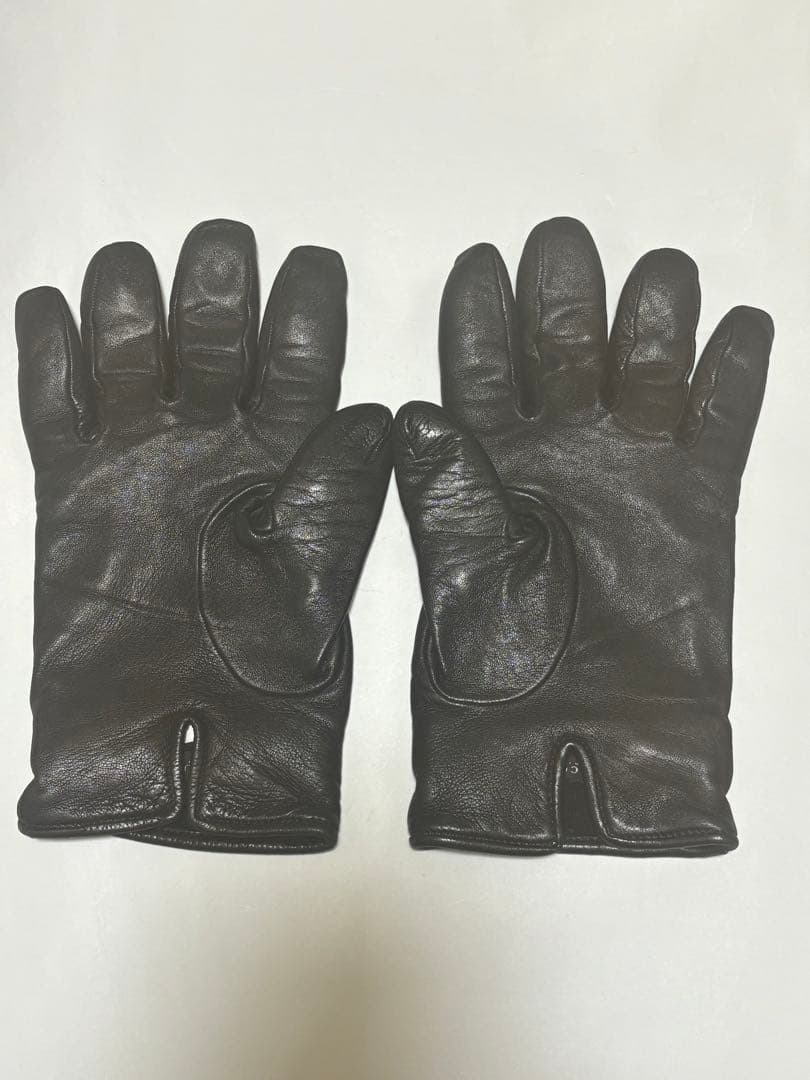 GUCCI グッチ　レザーグローブ　革手袋　黒　ブラック