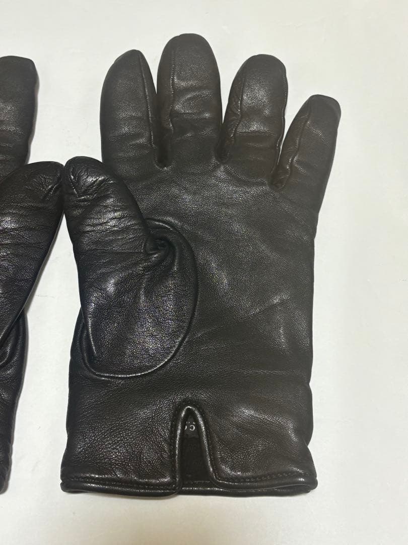 GUCCI グッチ　レザーグローブ　革手袋　黒　ブラック
