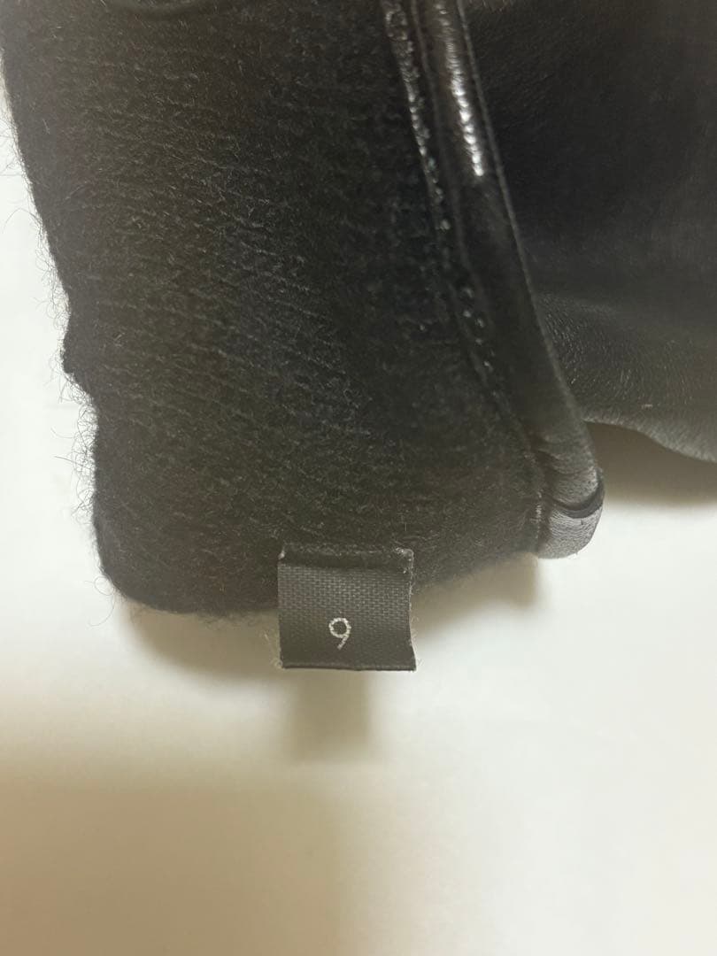 GUCCI グッチ　レザーグローブ　革手袋　黒　ブラック