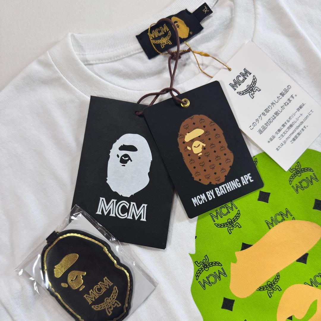新品 MCM BY BATHING APE ホワイトTシャツphenomenon