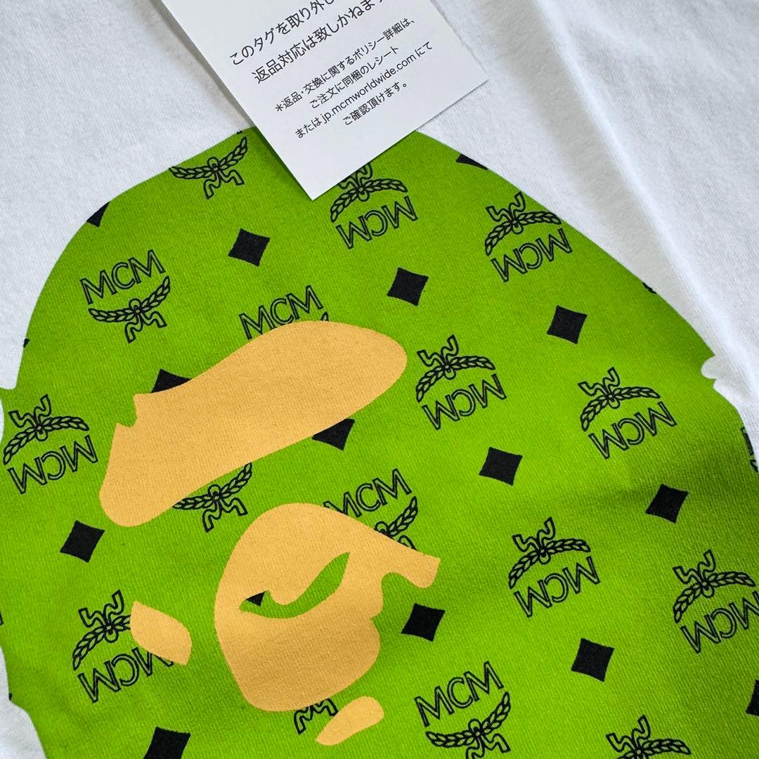新品 MCM BY BATHING APE ホワイトTシャツphenomenon