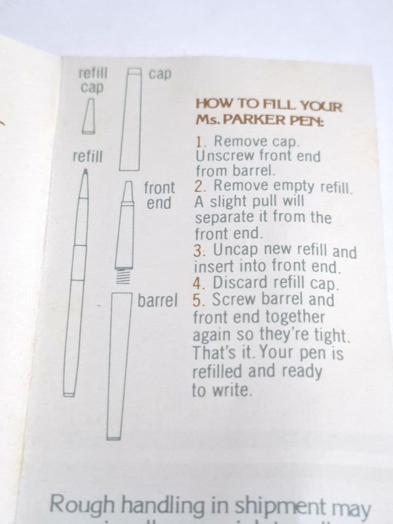 希少　未使用　パーカー　Ms.PARKER　レディース　ローラーボール