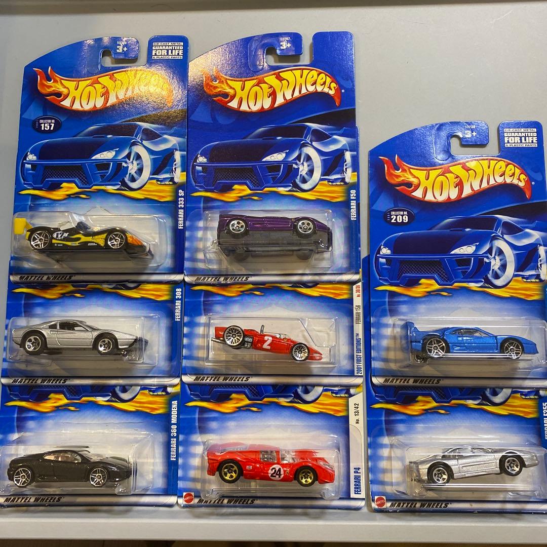 希少　Hot Wheels フェラーリ　ミニカーセット 8台