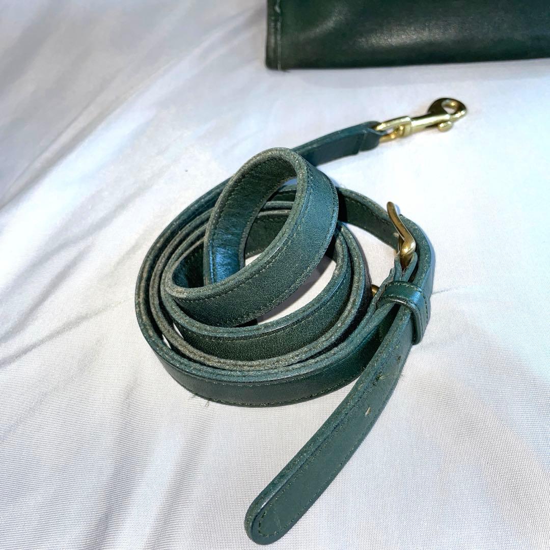 極希少❗️OOLDCOACH 2way バッグ　グリーン　9977 アメリカ製