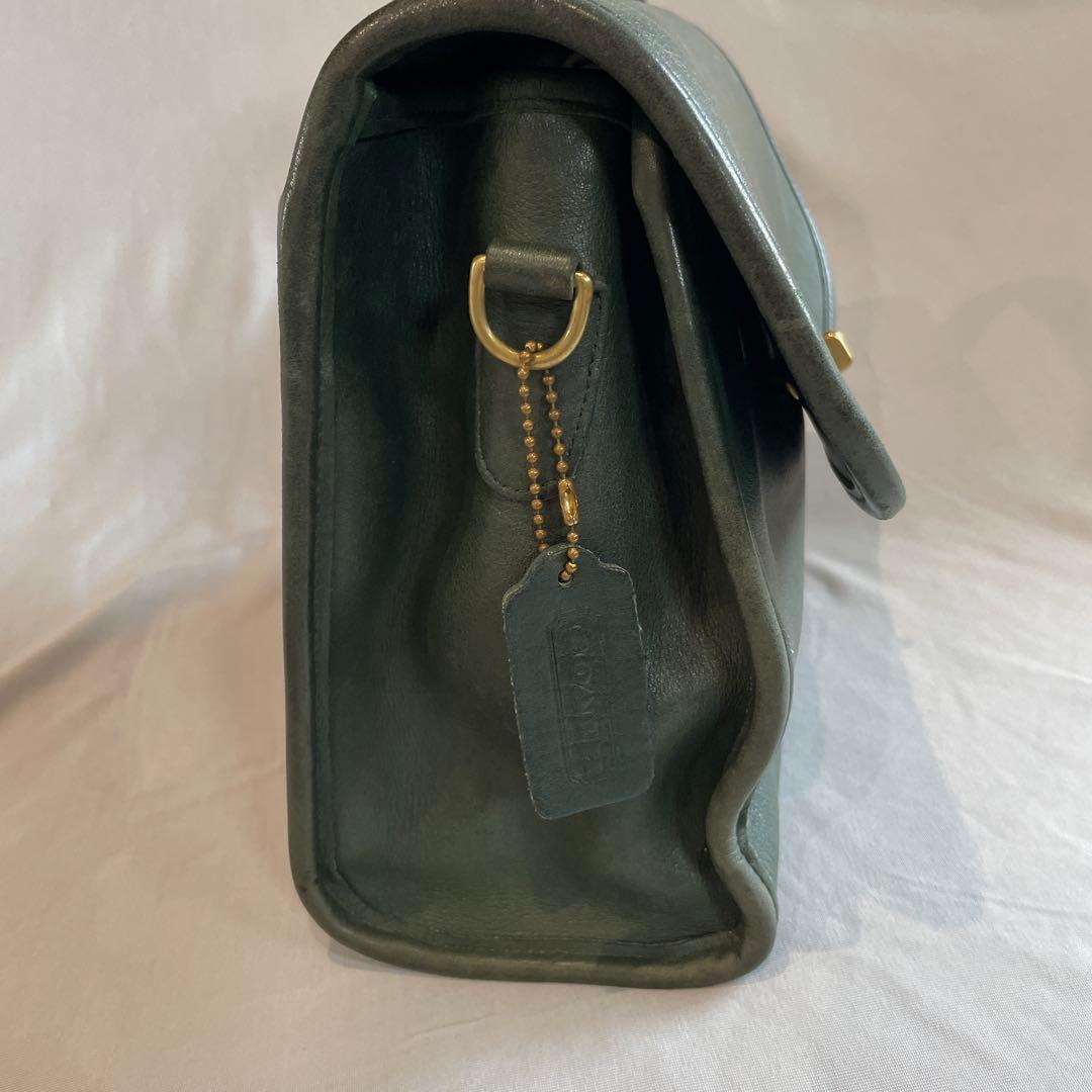 極希少❗️OOLDCOACH 2way バッグ　グリーン　9977 アメリカ製