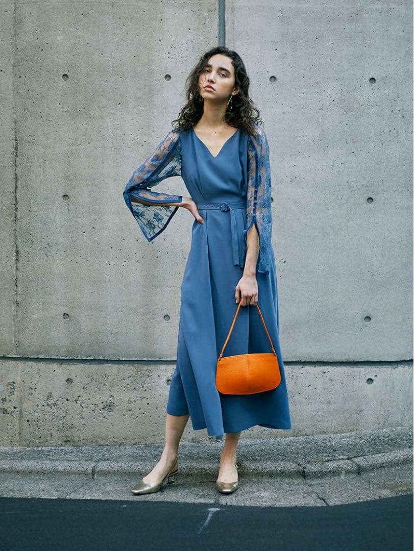 アメリービンテージ　ドレス　FREE ブルー