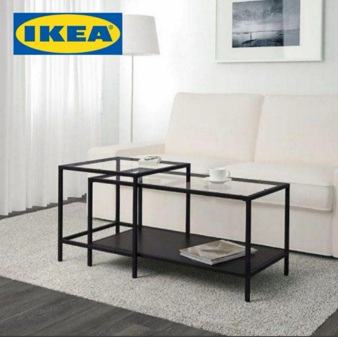 IKEAガラステーブル　VITTSJÖ(ヴィットショー)
