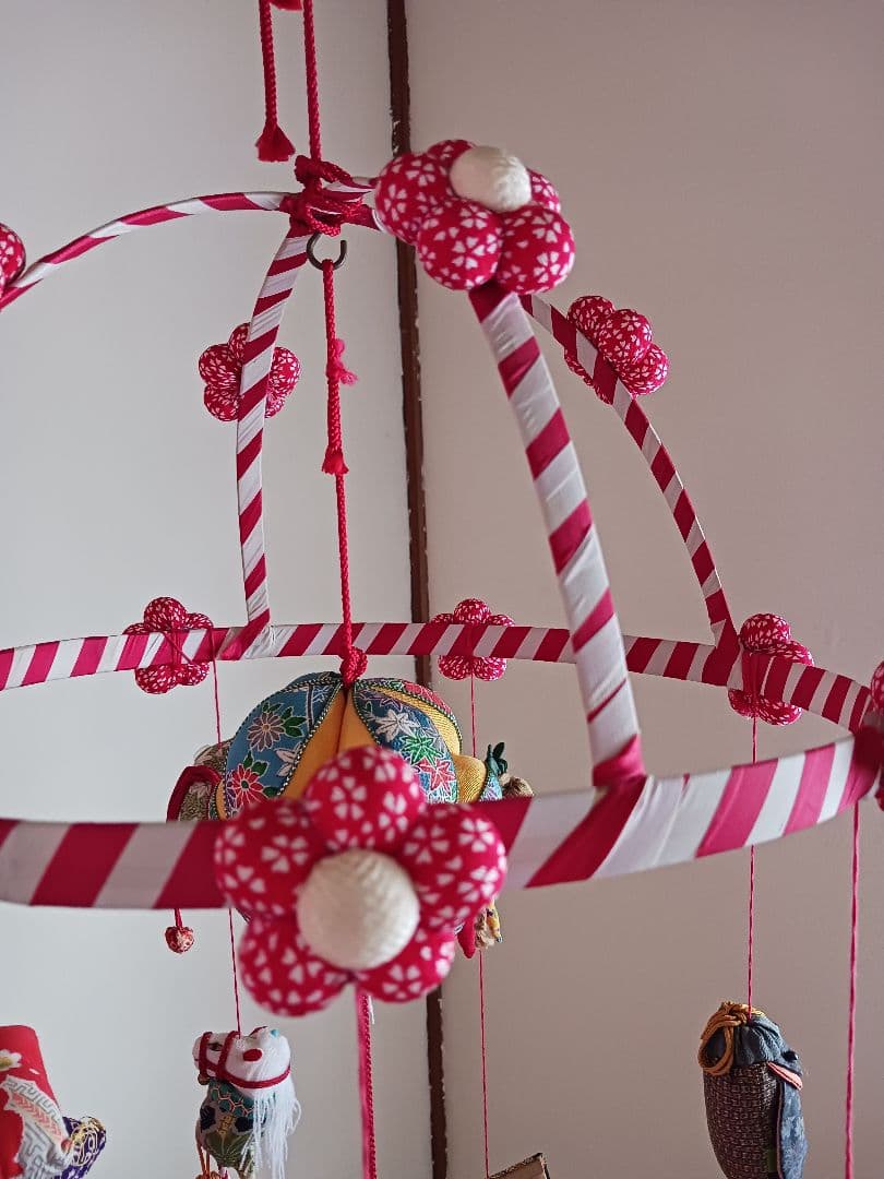 【寒波見舞いセール】雛人形　つるし雛　女児　手作り　豪華　7段×7列の49個