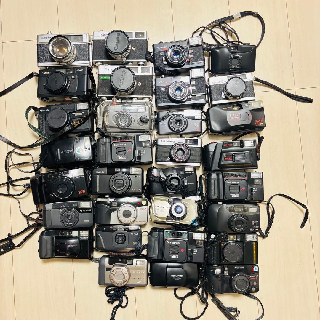 【ジャンク品】コンパクトフィルムカメラ　31点セット
