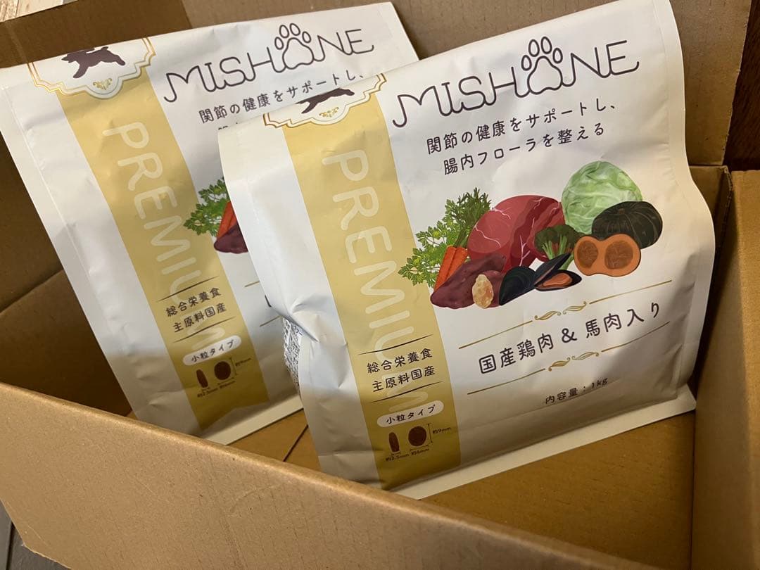 MISHONE ミシュワン 成犬用ドッグフード１㎏×２袋