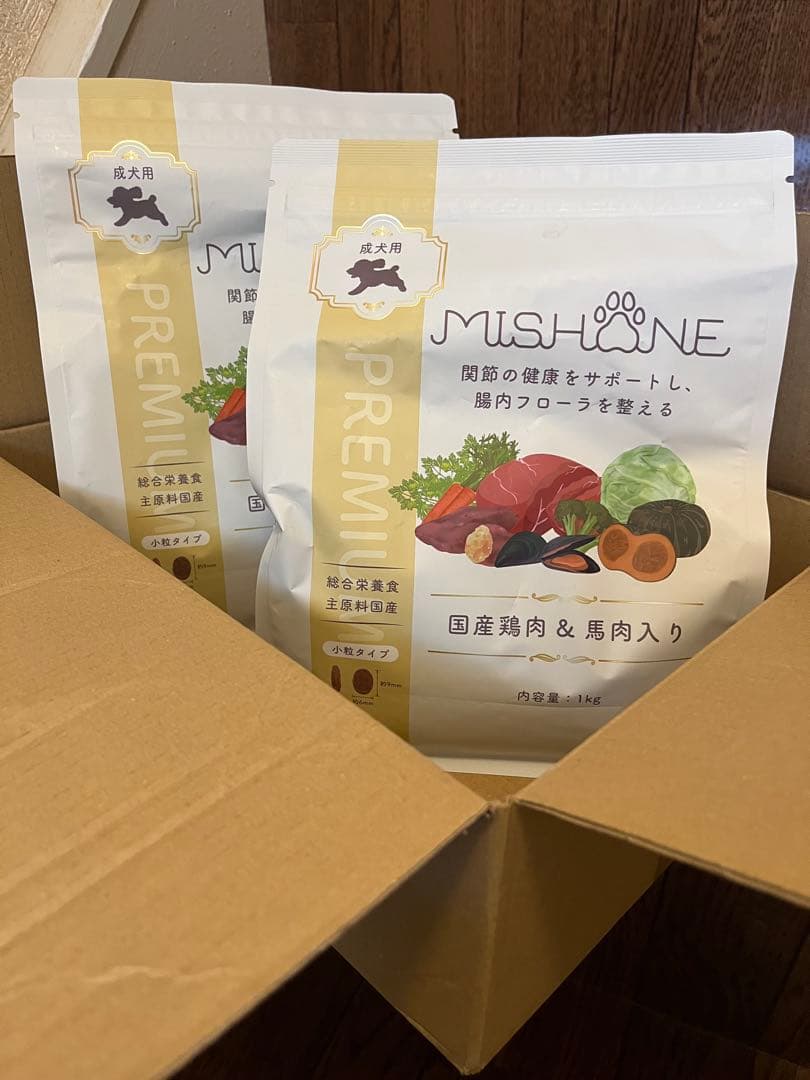 MISHONE ミシュワン 成犬用ドッグフード１㎏×２袋