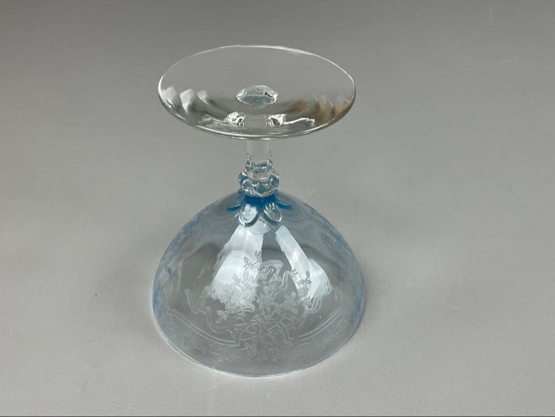 美品 フォストリア シャーベットグラス ベルサイユ トパーズ ワイングラス