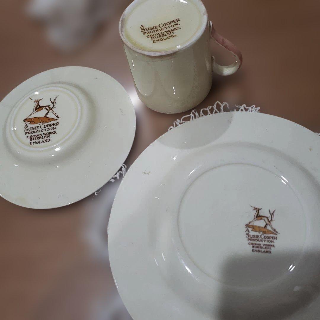 スージークーパー❣️ドレスデン　デミタストリオ