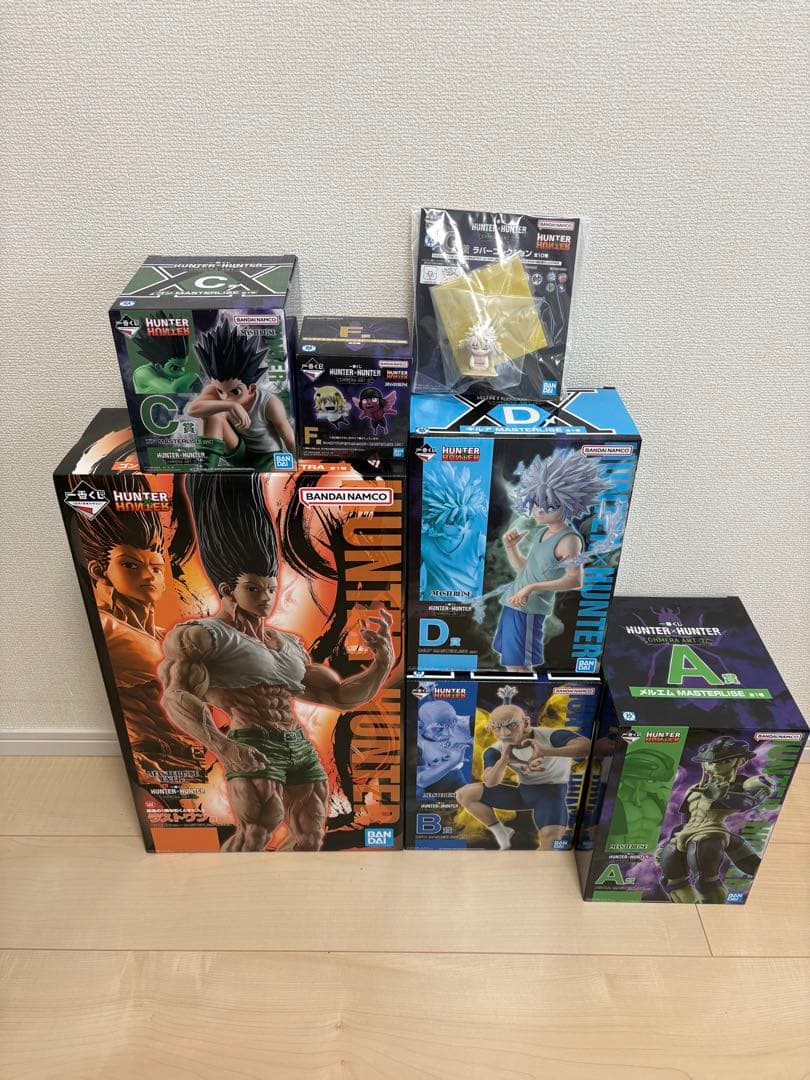 一番くじHUNTER✖︎HUNTER A賞B賞C賞D賞F賞 ラストワン賞GIH賞