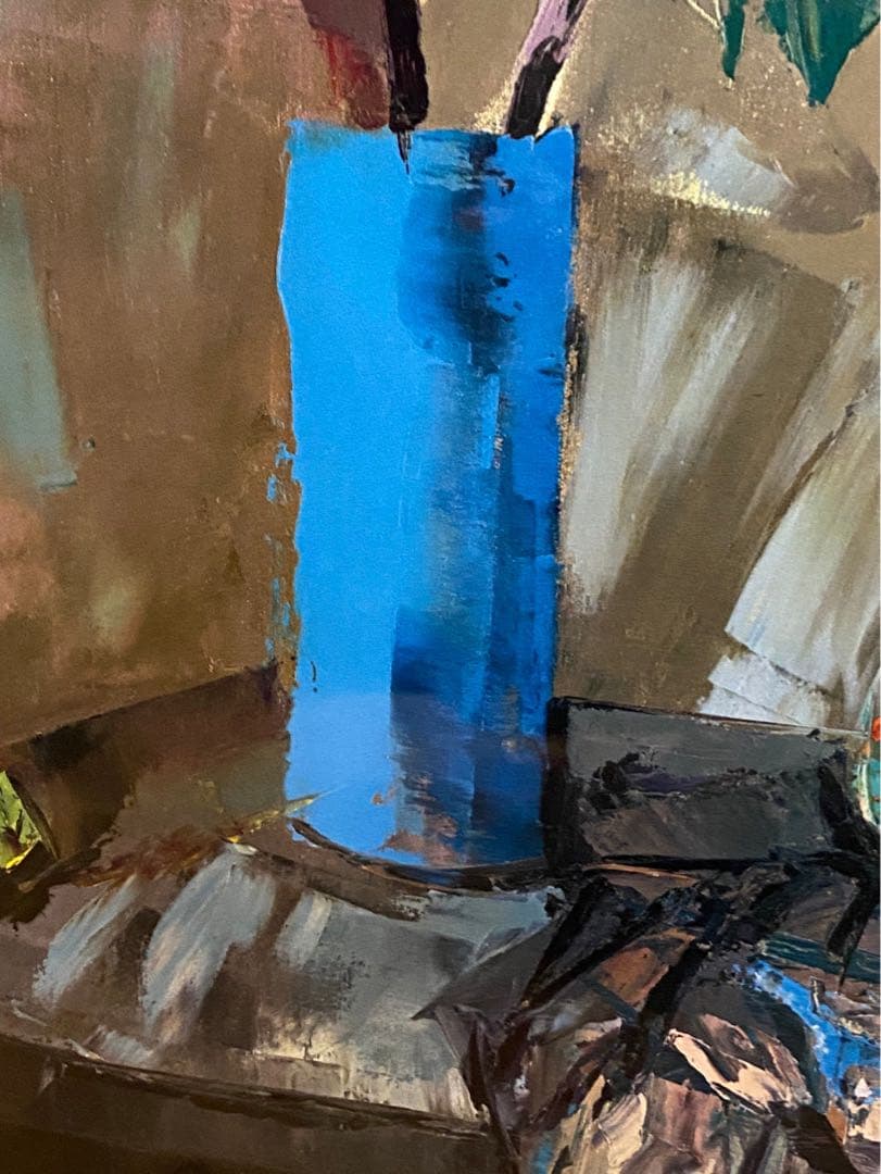 ミゲル・イバルス・ロカ ブルー花瓶 インテリア アート 額縁