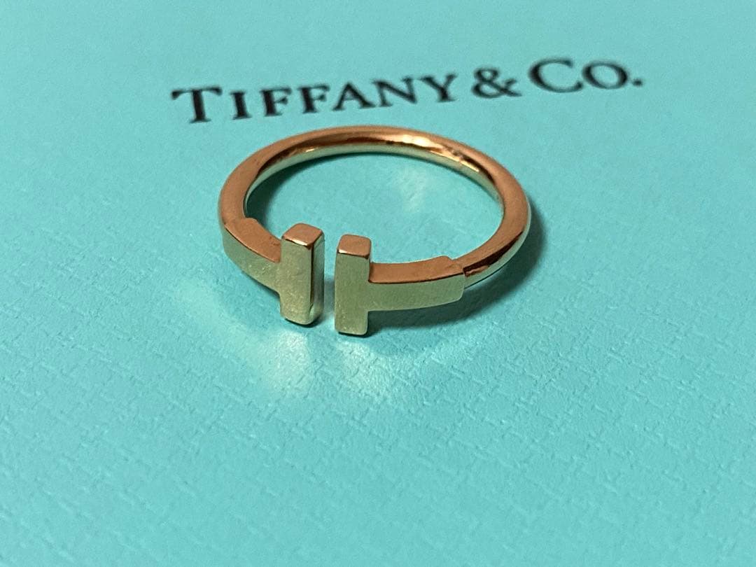 Tiffany & Co. ティファニーTワイヤーリング 18Kゴールド 9号