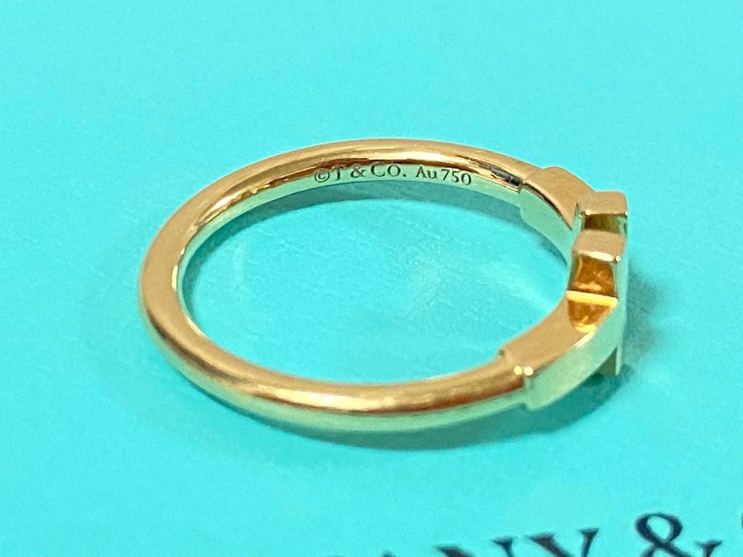 Tiffany & Co. ティファニーTワイヤーリング 18Kゴールド 9号