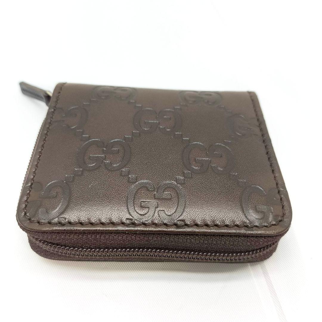 箱付き未使用 グッチ シマ レザー  パース ジッピー 小銭入れ ケ