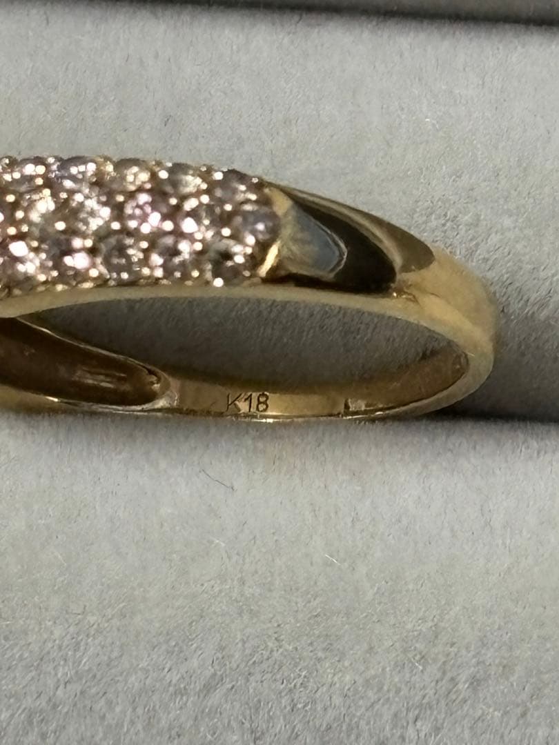 がらめブラウンダイヤモンドリング