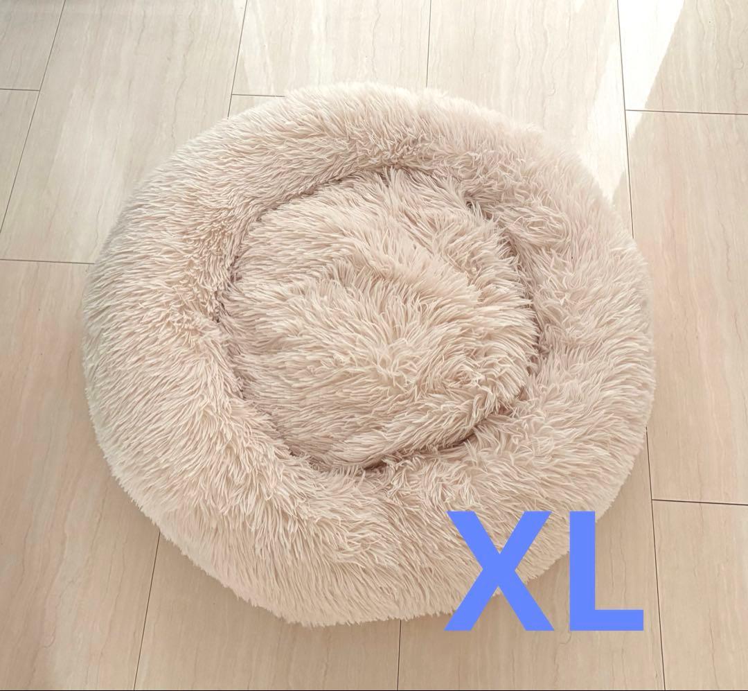 イチリン　マシュマロクッションベッド（カバー型）　カバー付き　ベージュ　XL