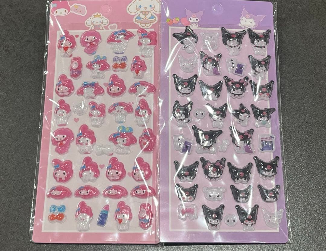 シナモロール　立体ぷっくりシール3D ぷくぷく　ボンボンドロップ　サンリオ