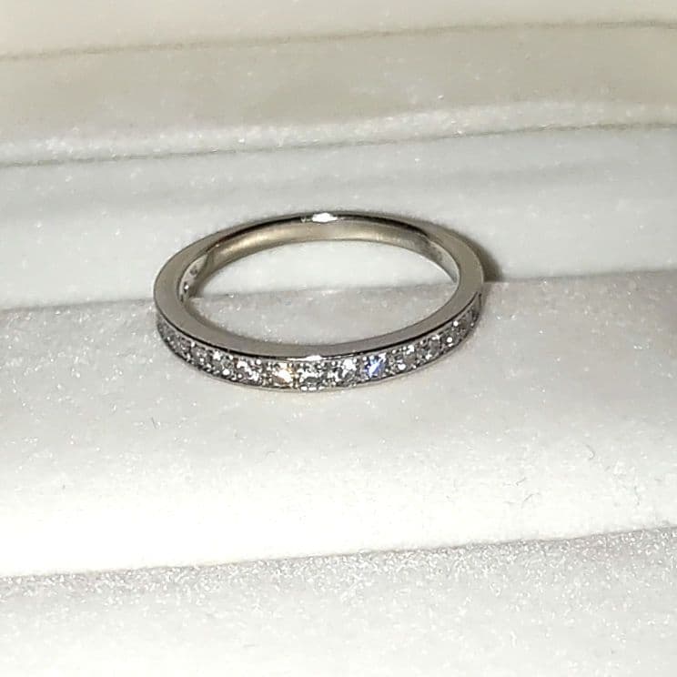 ヴァンドーム 14号 0.3ct ダイヤ エタニティ リング Pt900