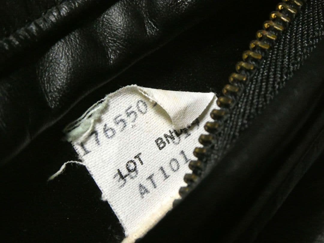 廃盤！ライナー付き完品！ショットAT101トラッカージャケット36ブラック黒