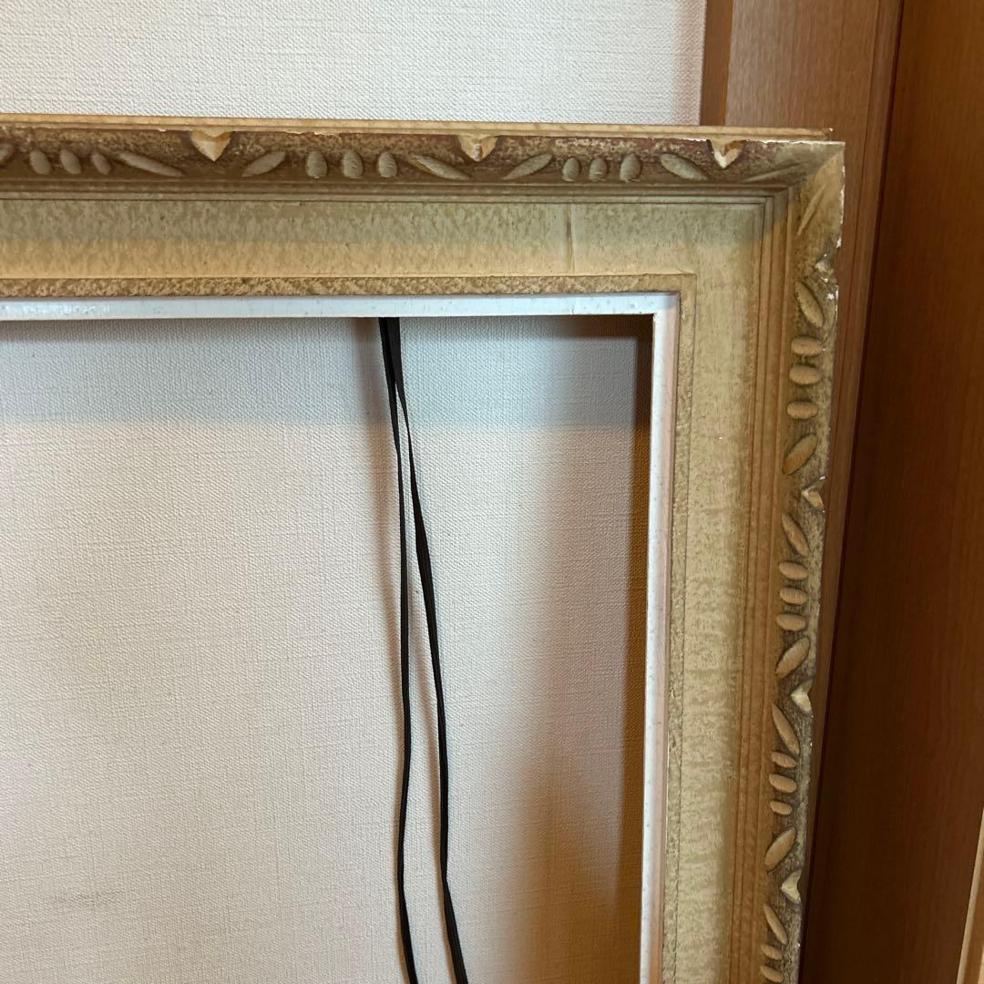 レトロ！ヴィンテージ！アンティークフレーム2枚　古道具　木製額縁　ニチガク