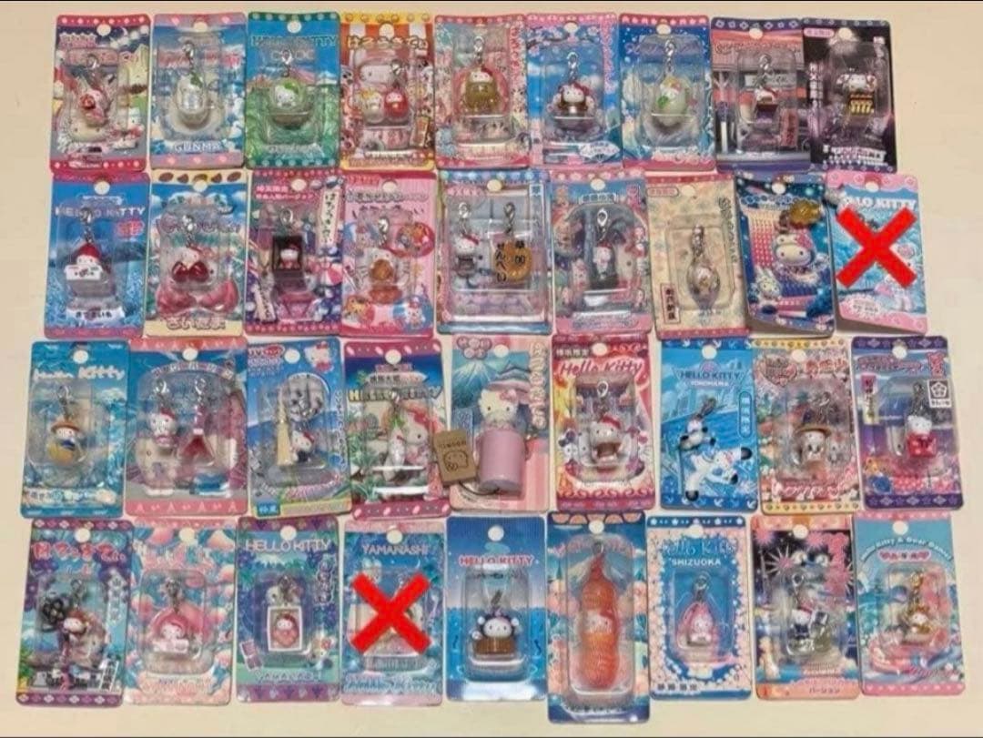 ハローキティ ご当地キティ 地域限定 チャーム ストラップ 100点