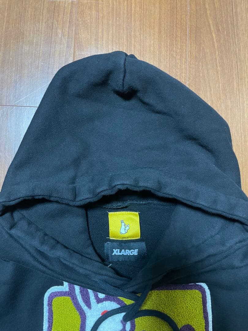 FR2 × XLARGE コラボ　ブラックパーカー