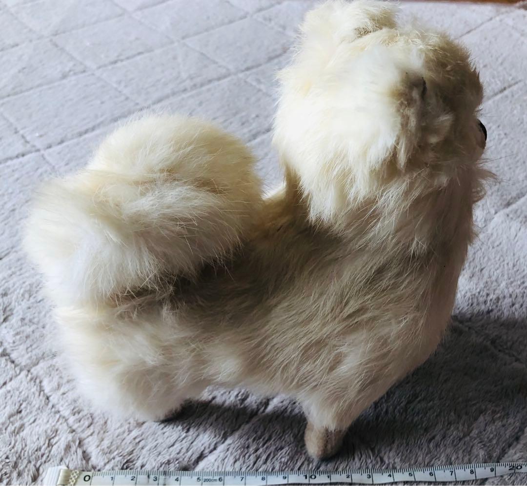 コバヤシぬいぐるみ　犬　ポメラニアン　スピッツ　昭和レトロ　ぬいぐるみ　クリーム