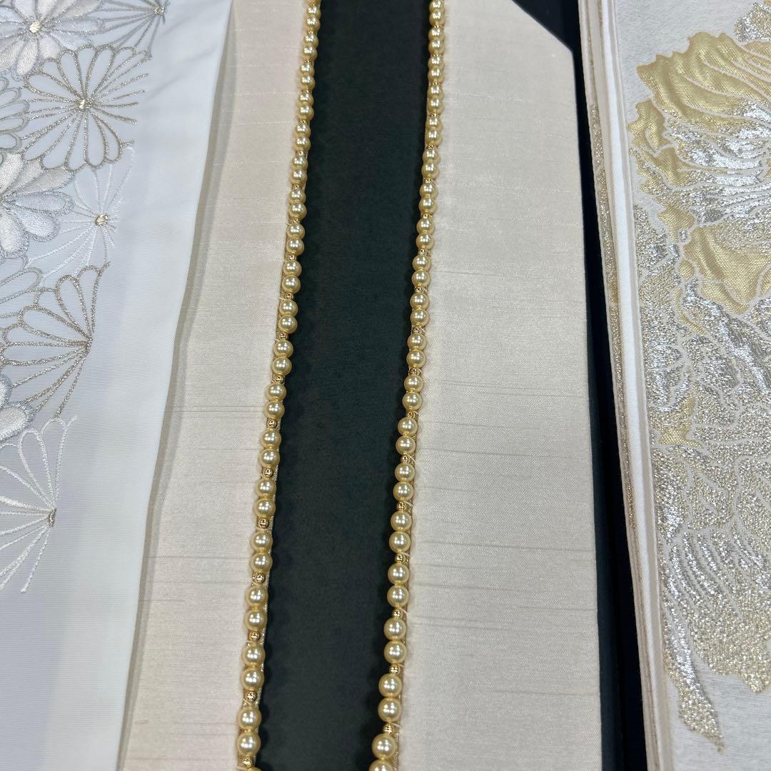 西陣正絹袋帯　重ね襟　半襟3点セット