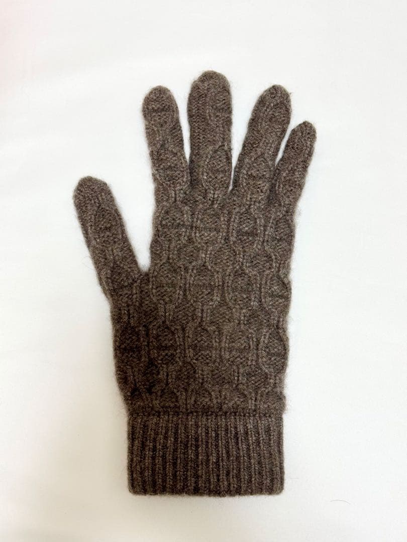 HERMES カシミヤ 手袋/グローブ《トリ・マイヨン》【エルメス 】